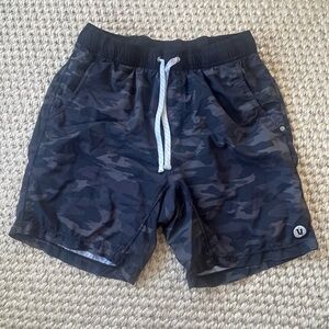 Vuori Black Camo Athletic Shorts